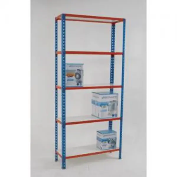 ESE Direct Melamine Faced Boltless Shelving, 175kg UDL per shelf, 5 shelves, 2000H x 900W x 400D mm 387050 Garage Shelving