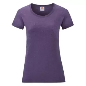 Fruit Of The Loom Ladies/Womens Lady-Fit Valueweight Short Sleeve T-Shirt (2XL) (Heather Purple)