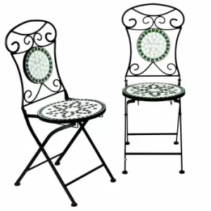 Mosaic Chair Flora 2Pcs with Metal Frame