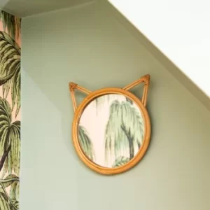 Sass & Belle Rattan Cat Mirror