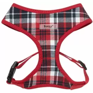 Bunty Soft Comfortable Mesh Breathable Fabric Dog Puppy Pet Adjustable Harness - Tartan - Small