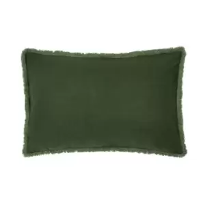 Linen Cotton Bed Cushion - Green