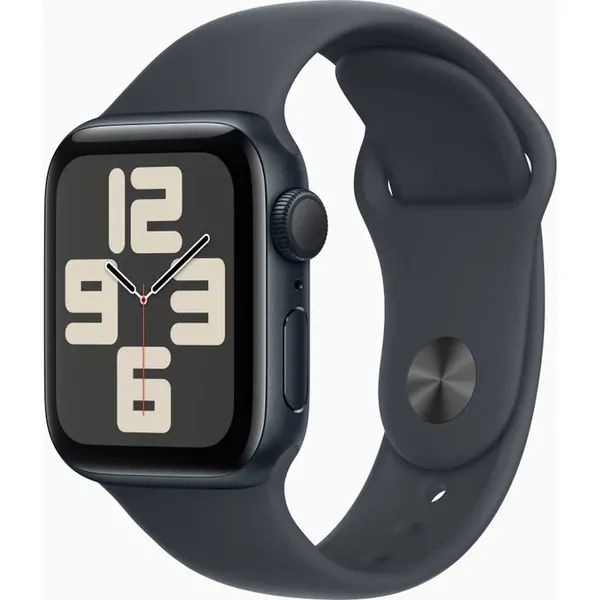 Apple Watch SE (2nd Gen), 40mm, Midnight Aluminium Case, GPS [2024] - Midnight Sport Band - S/M