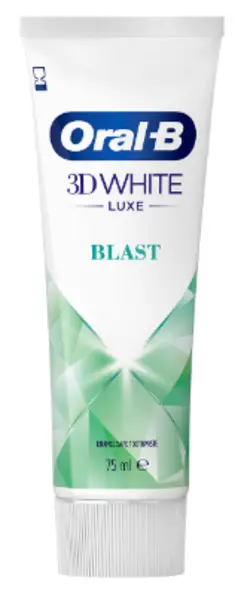 Oral B 3D White Luxe Blast Whitening Toothpaste 75ml