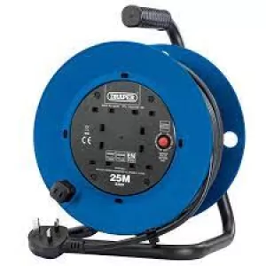 Draper 230V Four Socket Industrial Cable Reel (25M)