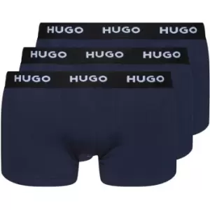 Hugo 3 Pack Boxer Shorts - Blue