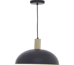 INTERIORS by Premier Leni Pendant Ceiling Light - Black & White