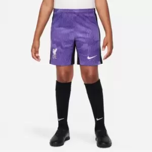 Nike Liverpool Third Shorts 2023 2024 Juniors - Purple