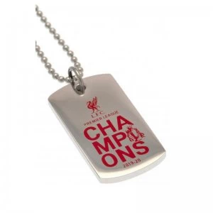 LIverpool FC Stainless Steel Coloured Dog Tag