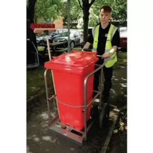 Slingsby Street Orderly Barrow With 120L Red Bin Brush and Shovel