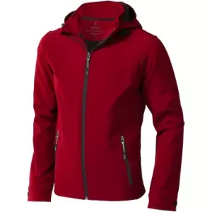 Elevate Mens Langley Softshell Jacket (S) (Red)