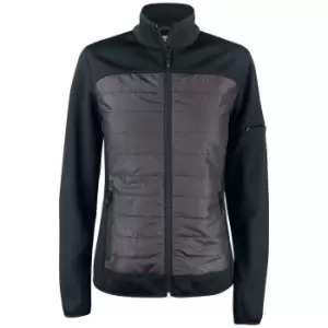 Clique Womens/Ladies Custer Reflective Padded Jacket (M) (Black)