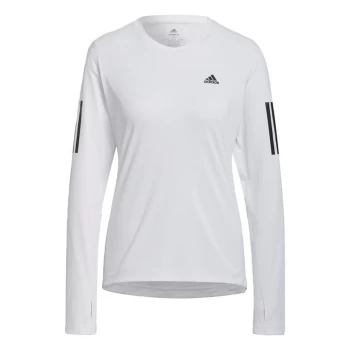 adidas Own the Run Long-Sleeve Top Womens - White