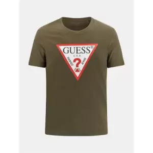 Guess Logo T Shirt - Green