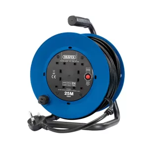 Draper 230V Four Socket Cable Reel (15M)