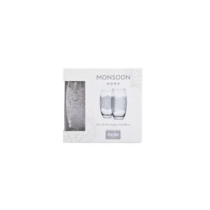 Monsoon Filigree Large Tumbler Pack Of 2