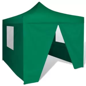 Vidaxl Foldable Tent 3x3 M With 4 Walls Green