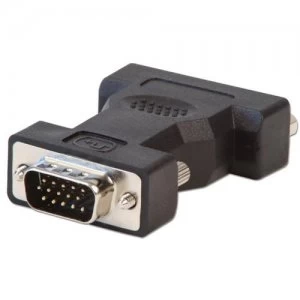 Lindy 71245 cable interface/gender adapter VGA DVI-A Black