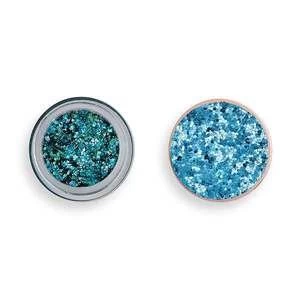 Revolution Viva Glitter Body Balm Pot Teal Time