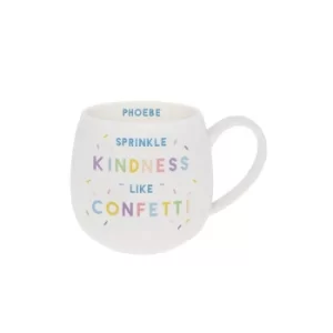 Personalised Kindness Like Confetti Hug Mug