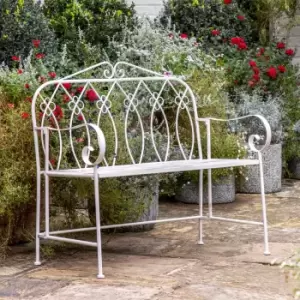 Gallery Direct Trivis Outdoor Bench Vanilla