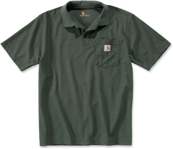 Carhartt Contractors Work Pocket Polo Shirt, green, Size XS