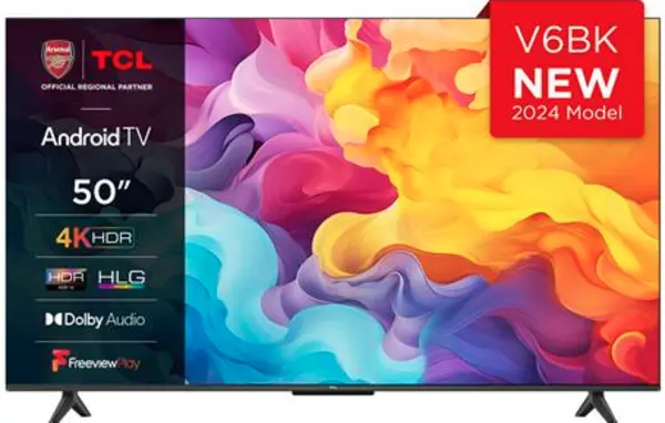 TCL 50" 50V6BK Smart 4K Ultra HD LED TV