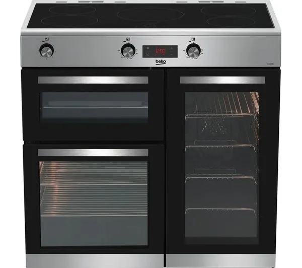 Beko 90cm Electric Induction Range Cooker - Stainless Steel 7727786356 Stainless steel