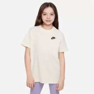 Nike Sportswear Big Kids (Girls') T-Shirt - Cream