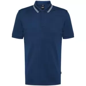 Boss Penrose Short Sleeve Polo Shirt Mens - Blue