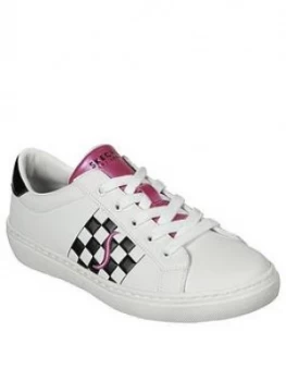 Skechers Goldie Trainers - White/Multi, White/Black/Pink, Size 6, Women