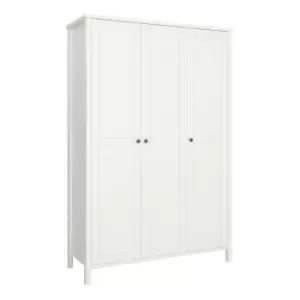 Tromso 3 Door Wardrobe Off White