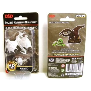 Dungeons & Dragons Nolzur's Marvelous Unpainted Miniatures (W10) Black Dragon Wyrmling