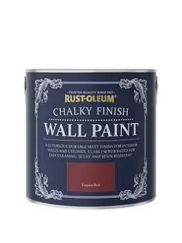 Rust-Oleum Chalky Wall Paint Empire Red 2.5L