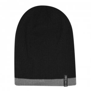 No Fear Fang Beanie Hat Mens - Black/Grey