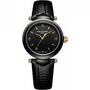 Ladies Emile Chouriet Fair Lady Black Automatic Watch