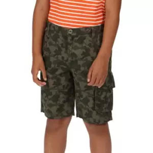 Regatta Boys Shorewalk Camoflauge Cotton Twill Shorts 13 Years - Waist 67-68cm (Height 153-158cm)