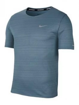 Nike Miler Running Top - Blue, Size L, Men