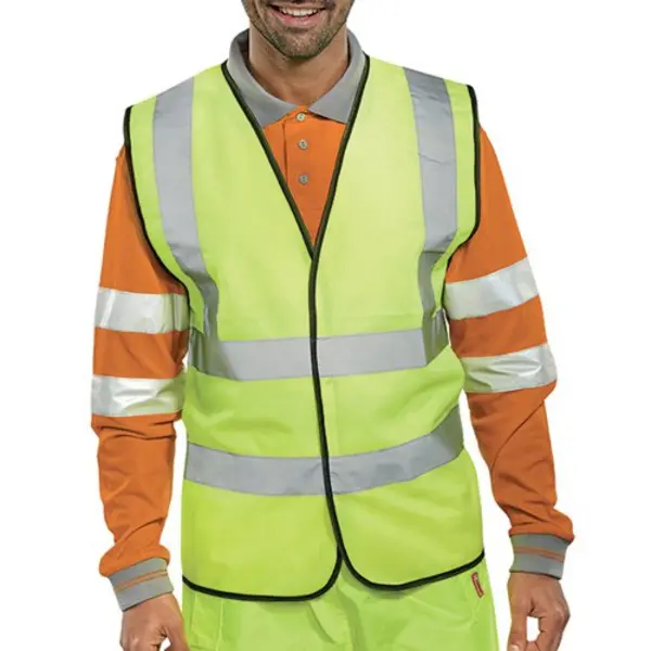 Beeswift Beeswift High Visibility Waistcoat Full App G WCENGL