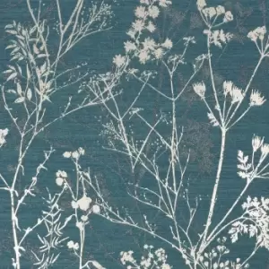 Superfresco Colours Hedgerow Teal Wallpaper