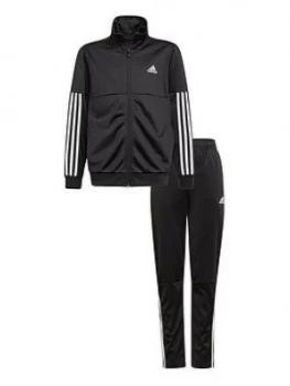 adidas Boys Team Tracksuit - Black, Size 5-6 Years