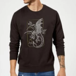 Harry Potter Hungarian Horntail Dragon Sweatshirt - Black - S