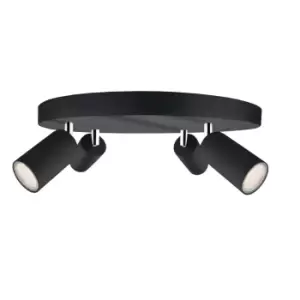 Eye Ceiling Spotlight Clusters Black, 30cm, 4x GU10