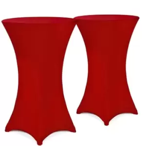 Bar Table Cover Set of 2 Bordeaux Ø60cm