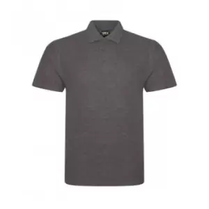 PRO RTX Mens Pro Pique Polo Shirt (3XL) (Charcoal)
