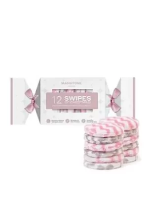 Magnitone London 12 Swipes of Christmas Cracker Microfibre Cleansing Pads Set (12 Pack)