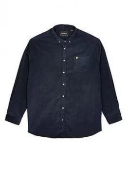 Lyle & Scott Big & Tall Needle Cord Shirt - Navy, Size 2XL, Men