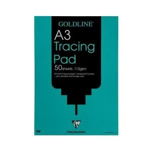 Goldline Heavyweight Tracing Pad 112gsm Acid-free Paper 50 Sheets A3