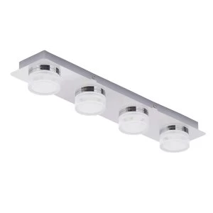 Amalfi 4 light Bar LED Flush Chrome Ceiling light