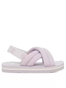 UGG Everlee Logo Sandal, Purple, Size 13 Younger